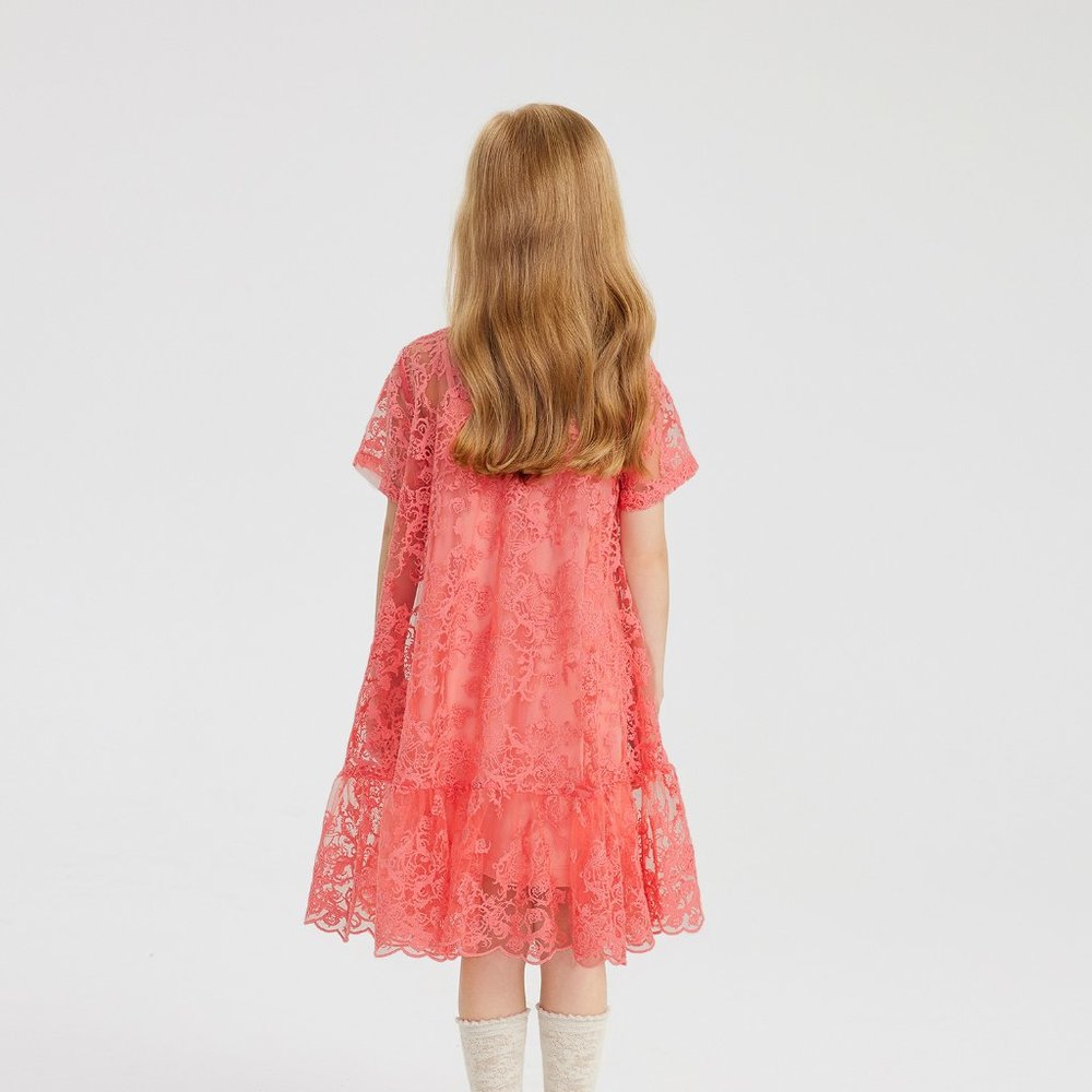 JNBY Lace Ruffle Bottom Dress - Picture 2 of 6